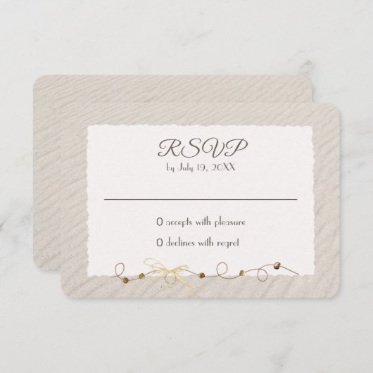 Strandzand RSVP (Voorkant / Achterkant)