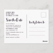 Strandzand Save The Date Briefkaart (Achterkant)