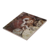 Strandzeeschelpen Zanddollar Tegeltje (Zijkant)