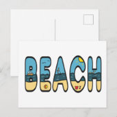 strandzijde briefkaart (Voorkant / Achterkant)