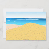 Strandzwembad Verjaardagsfeest Blond Boy Zomer Fot Kaart (Achterkant)