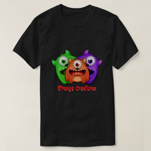 Strange Creatures T-shirt (Design voorkant)