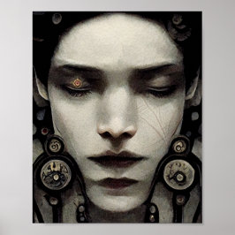 Strange Face Surreal Art Poster