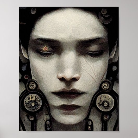 Strange Face Surreal Art Poster (Voorkant)