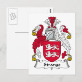 Strange Family Crest Briefkaart (Voorkant / Achterkant)