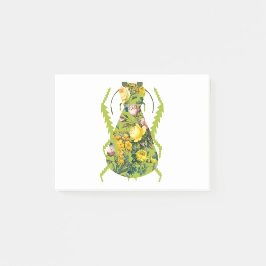 Strange groene kever post-it® notes (Voorkant)