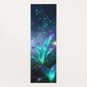 strange meadow of glowing plants  yogamat (Achterkant)