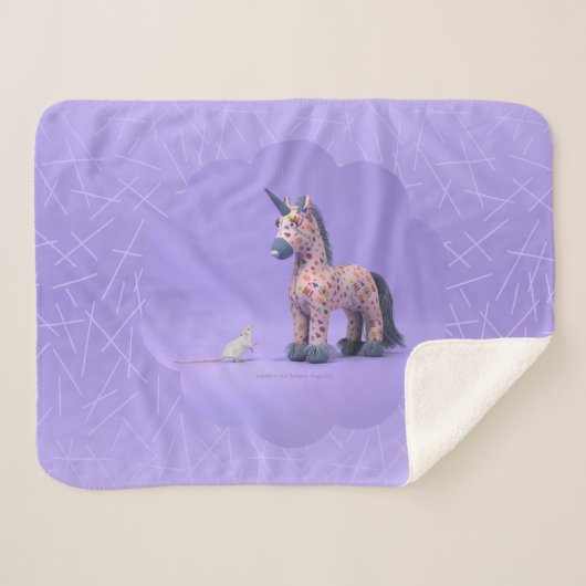 Strange ontmoet sherpa blanket deken (Voorkant (horizontaal))