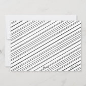 Strange Times New Pet Photo Faire-part | Noir (Dos)