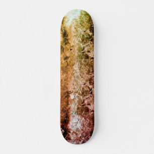 Strange vezeltextuur en vuil of verbrand skateboard