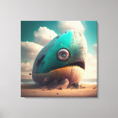 Strange Whale Canvas Afdruk (Voorkant)