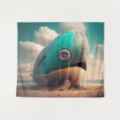 Strange Whale Wandkleed (Voorkant (horizontaal))