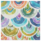 STRANGEBOW Rainbow Fish Scale Bold Print Stof (Close Up)