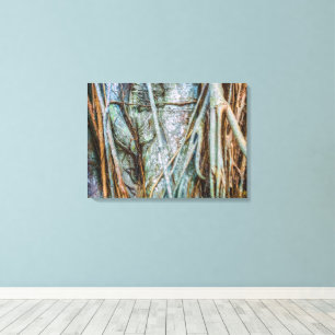 Strangler Fig Abstract Canvas Afdruk