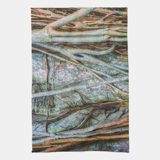 Strangler Fig Abstract Theedoek (Verticaal)