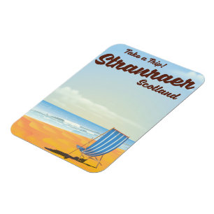 Stranraer Schotland vintage reisposter Magneet