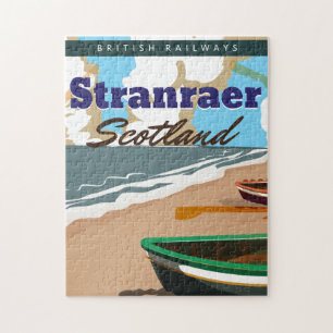 stranraer scotland vintage - poster legpuzzel