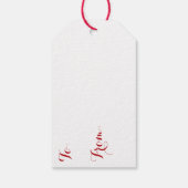 Strasbourg, France Christmas Market Cadeaulabel (Achterkant)