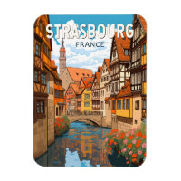 Strasbourg France Travel Art Vintage