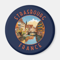 Strasbourg France Travel Art Vintage