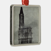 Strasburg Cathedral Metalen Ornament (Rechts)