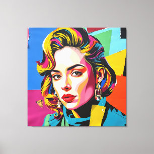 “Strasha” - Gloss Pop Collage Droom Canvas Afdruk