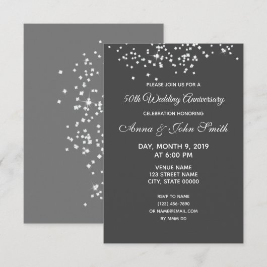 Strass personnalisables pour invitation d'annivers (Devant / Derrière)