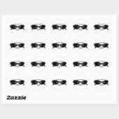STRASS ZONNEBRIL RONDE STICKER (Vel)