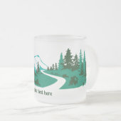 Straße in den Bergen. Matglas Koffiemok (Voorkant rechts)