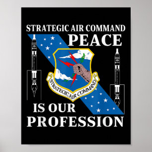Strategic Air Command USAF Koude Oorlog Vrede is o Poster