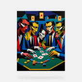 Stratégie de poker Art géométrique Abstrait (Recto)