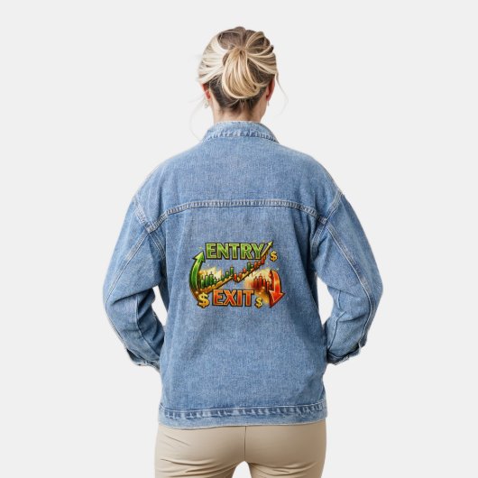 Stratégie de trading entrée sortie Graphique Denim (Modèle)