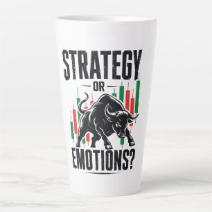 Strategie of Emoties Stier Trading Mindset Design Latte Mok