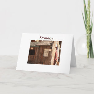 Strategisch financieel bedankkaart