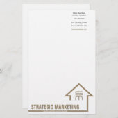 Strategisch marketingpapier briefpapier (Voorkant / Achterkant)