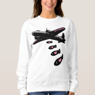 Strategische Love Bomber Roze Details Trui