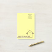 Strategische marketingnotities post-it® notes (Op bureau)