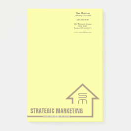 Strategische marketingnotities post-it® notes