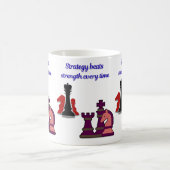 Strategy Over Strength Chess Mug Koffiemok (Center)