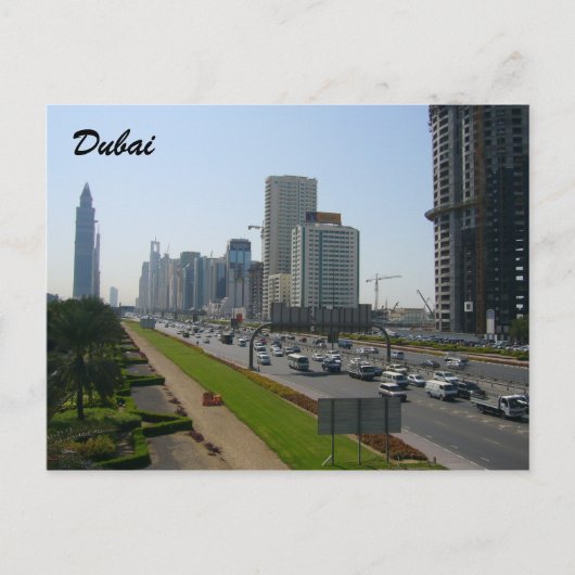 straten in dubai briefkaart (Voorkant)