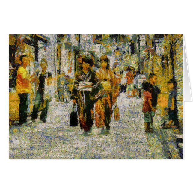 Straten van Kyoto kaart (Voorkant Horizontaal)