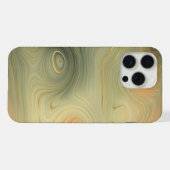 Strates dorées | Agate orange brûlé vert pêche (Verso Horizontal)