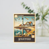 Stratford, Connecticut | Carte postale Vintage (Debout devant)