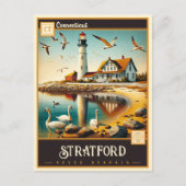 Stratford, Connecticut | Carte postale Vintage (Devant)