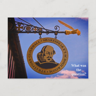 Stratford Guildhall Shakespeare's School Room Briefkaart