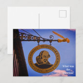 Stratford Guildhall Shakespeare's School Room Briefkaart (Voorkant / Achterkant)