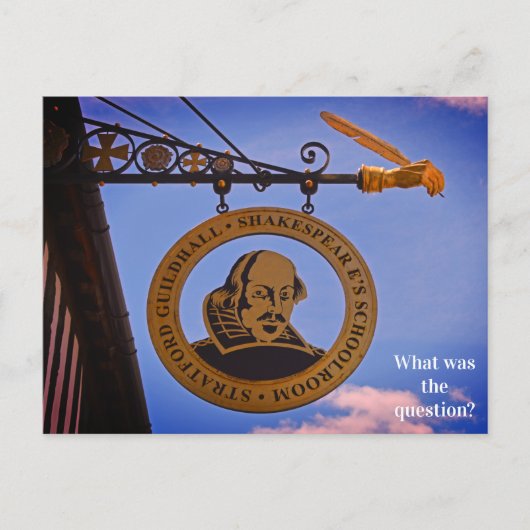 Stratford Guildhall Shakespeare's School Room Briefkaart (Voorkant)