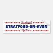 STRATFORD-ON-AVON - My Home - England; Harten Bumpersticker (Voorkant)