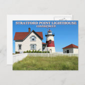 Stratford Point Lighthouse, Connecticut Briefkaart (Voorkant / Achterkant)