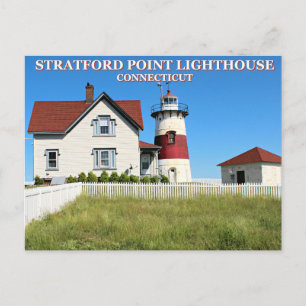 Stratford Point Lighthouse, Connecticut Briefkaart